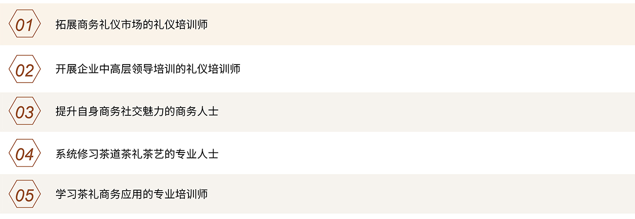 3修齊禮儀商務茶禮社交禮儀研修班商務社交禮儀指導師認證課程課程對象